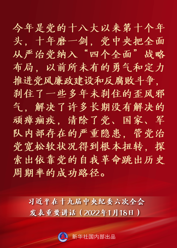 要點(diǎn)速覽丨習(xí)近平在十九屆中央紀(jì)委六次全會(huì)發(fā)表重要講話(huà)