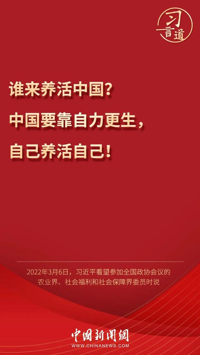 習(xí)言道丨習(xí)近平為何再答“誰來養(yǎng)活中國”？