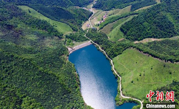 空中俯瞰北山村。洲湖鎮(zhèn)供圖