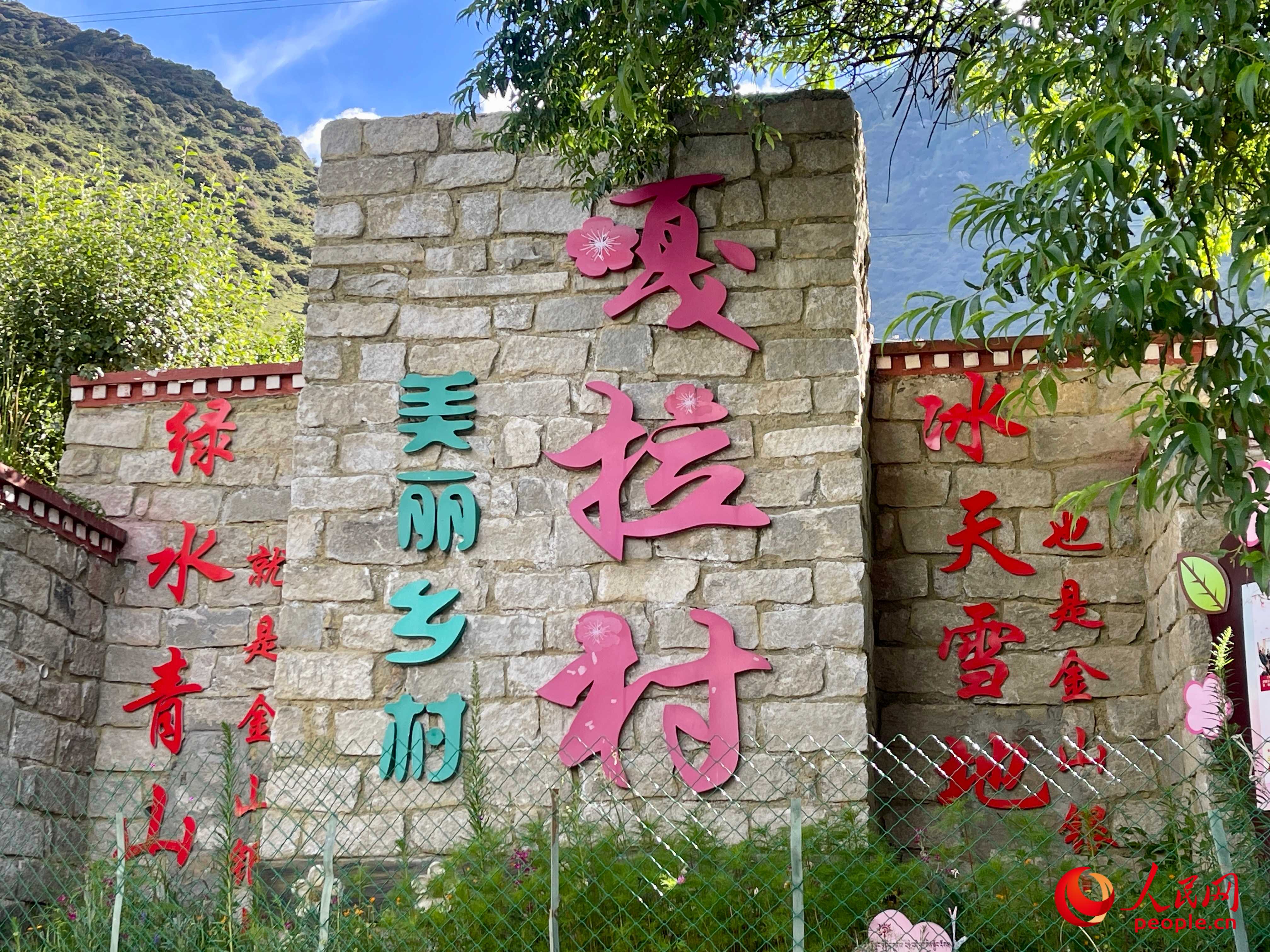 林芝鎮(zhèn)嘎拉村。人民網(wǎng) 周靜圓攝